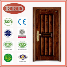 Design de luxo, porta de aço segurança KKD-312 com acabamento de transferência do vácuo, da China